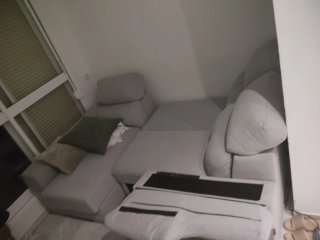 Sofá modular gris tela