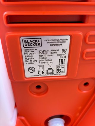 Hidrolimpiadora Black+Decker BXPW2200PE