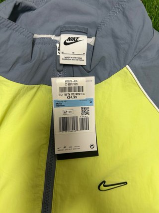 Chaqueta Nike Tn Gris y Amarillo