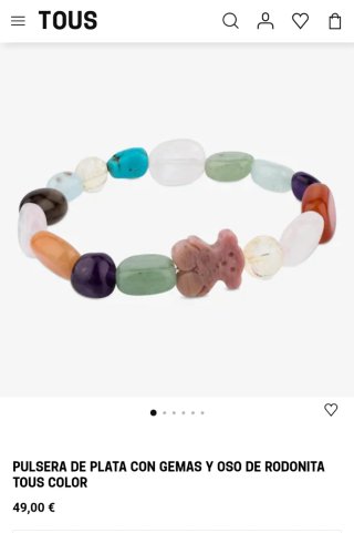 Pulsera TOUS multicolor con osito
