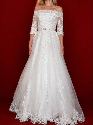Wedding dress+veil