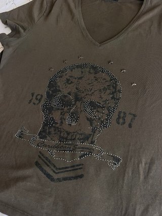 Camiseta IKKS Calavera Estrellas Marrón