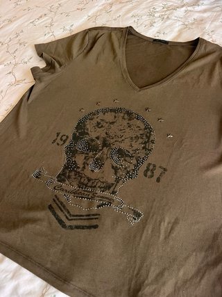 Camiseta IKKS Calavera Estrellas Marrón