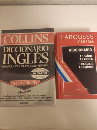 Vendo 2 diccionarios Ingles y Francés