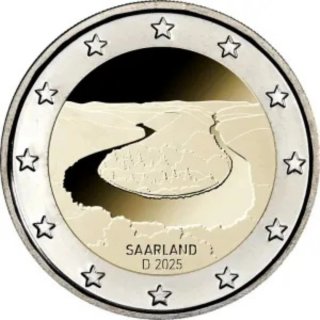 Moneda 2 Euros Alemania 2025 Saarland