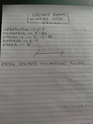 Cromos Mundial 2026 Panini,para intercambiar