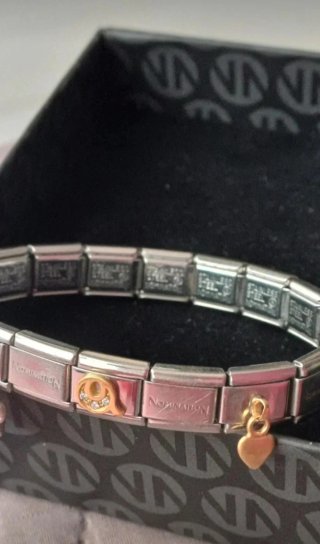 Bracciale Nomination Charm Cuore e Quadrifoglio