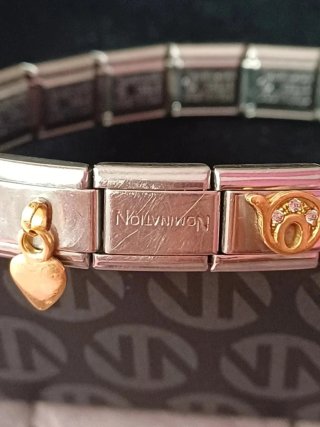 Bracciale Nomination Charm Cuore e Quadrifoglio