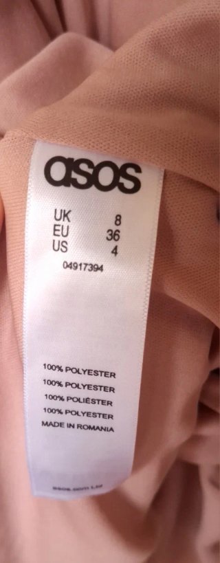 Vestido rosa largo floral de ASOS romántico