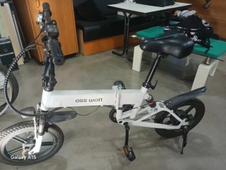 Bici Eléctrica Plegable Blanca