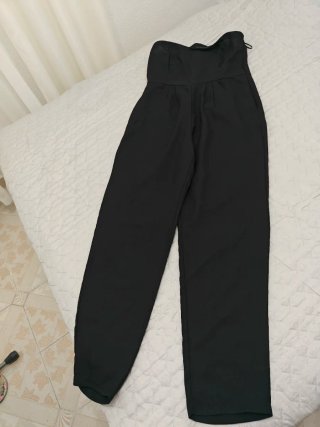 Mono fiesta negro sin tirantes