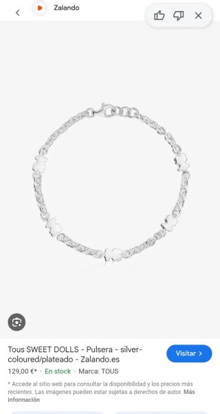 Pulsera TOUS Oso Plata