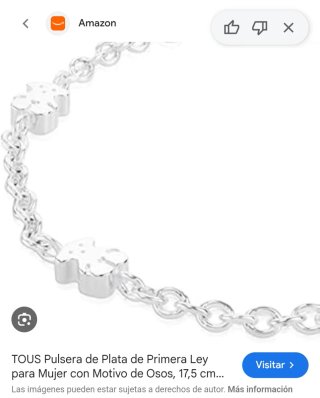Pulsera TOUS Oso Plata