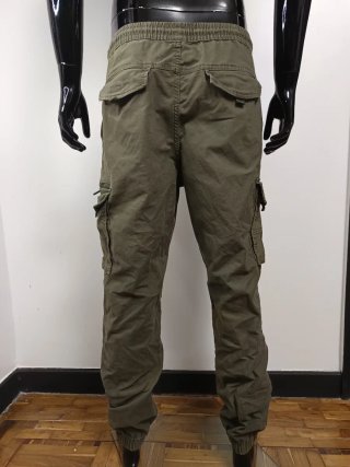 Pantalón Cargo Relaxed Fit Verde