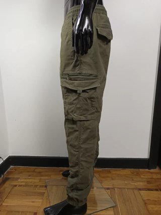 Pantalón Cargo Relaxed Fit Verde