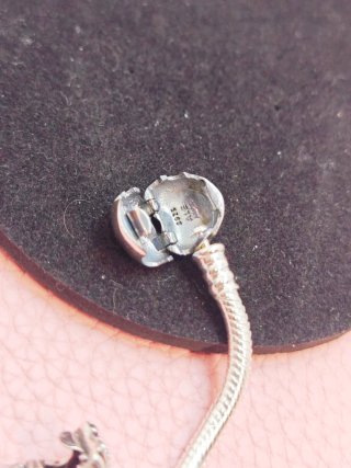 Pulsera Pandora Corazón Plata 19 cm con Tara