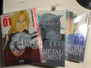 Manga Full Metal Alchemist Bortherhood nº 1, 2 y 3