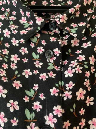 Blusa sin mangas floral talla XL