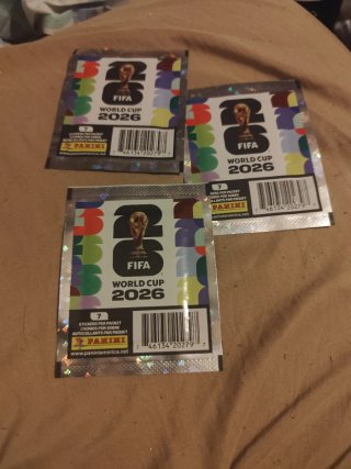 Lote 3 Paquetes Cromos FIFA World Cup 2026 Panini