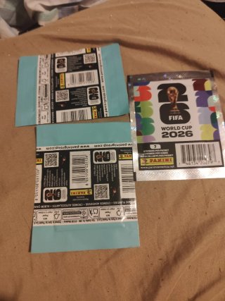 Lote 3 Paquetes Cromos FIFA World Cup 2026 Panini