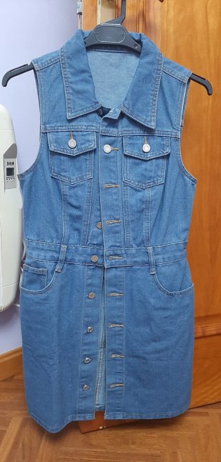 Vestido vaquero sin mangas