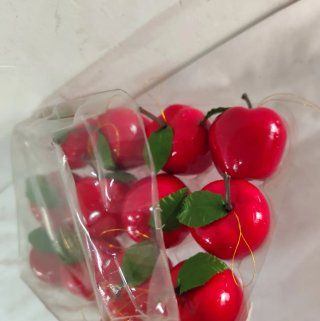 12 Bolas de Navidad Rojas Vintage