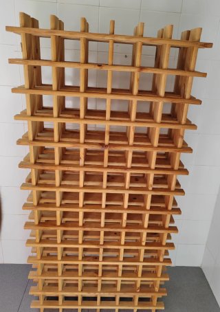 Botellero de madera para vino
