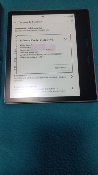 Amazon Kindle Oasis + funda origami
