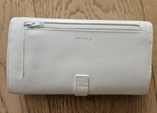 Cartera Furla Piel Blanca Flor