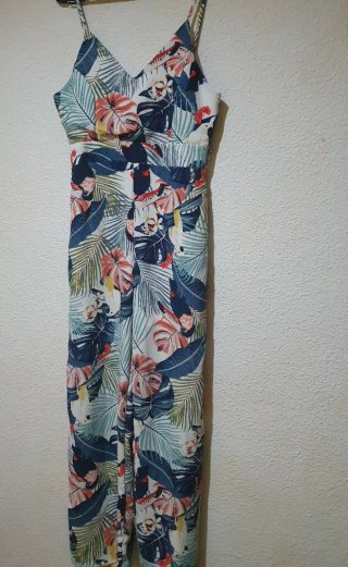 Mono largo estampado tropical