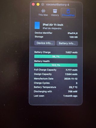 iPad Air M2 128GB 11" Grigio Siderale