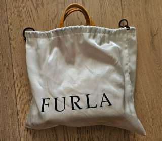 Bolso Furla Piel Croco Mostaza