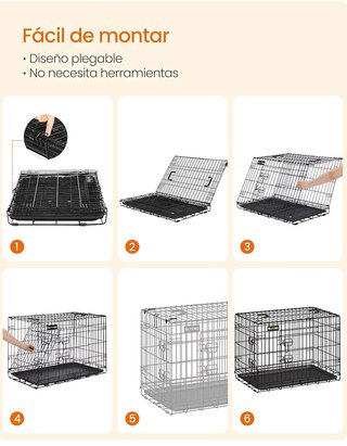 Jaula para perro XL Feandrea