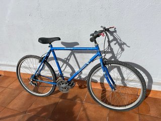 Bicicleta de montaña azul