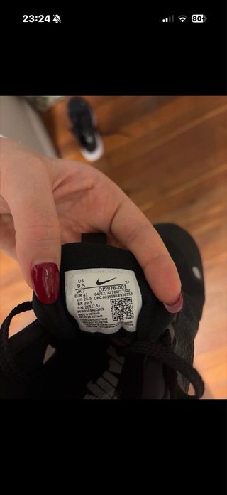 Zapatillas Nike Running Negras y Blancas
