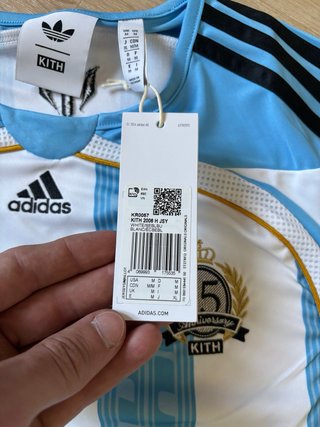 Maglia Kith x Adidas Messi Calcio Blu/Bianca M