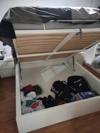 MALM Ikea Canapé abatible blanco 160x200