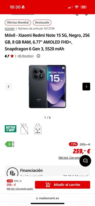 Xiaomi Redmi Note 15 5G y Pro 5G (450€ ) NO NEGOCI