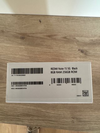 Xiaomi Redmi Note 15 5G NEGRO (NUEVO SIN ABRIR)