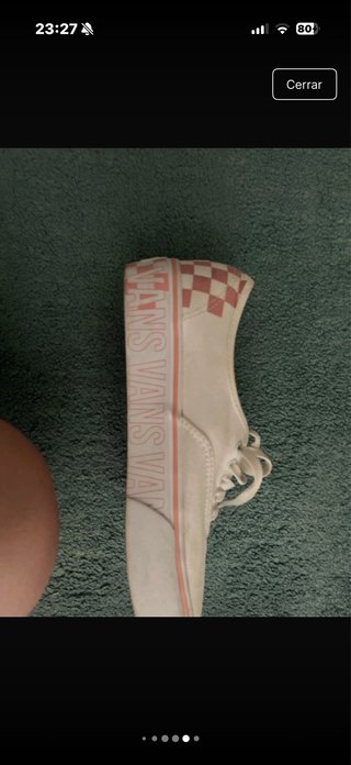 Zapatillas Vans Blancas y Rosas