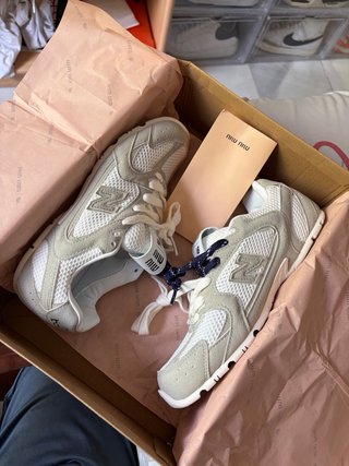 New Balance x Miu Miu Beige/Bianco