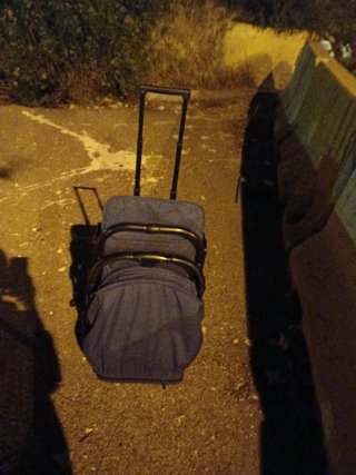 Silla de paseo azul