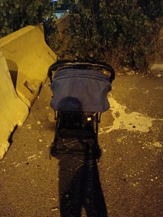 Silla de paseo azul
