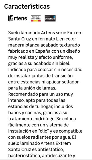 Suelo laminado Extrem resistente al agua 100h 12mm