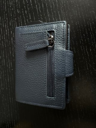 Portacarte uomo blu/grigio