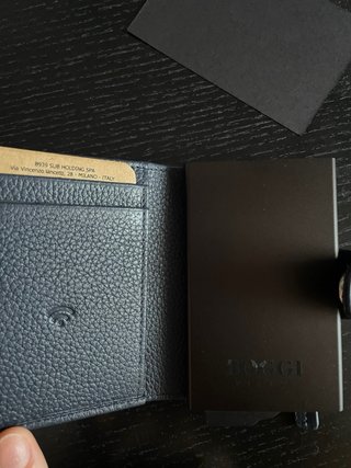 Portacarte uomo blu/grigio