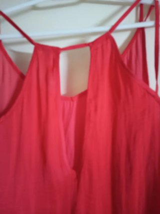 Top naranja Stradivarius tirantes