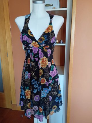 Vestido Verano Flores Talla S