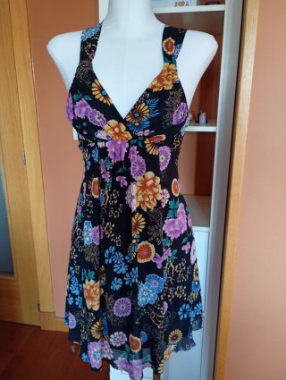 Vestido Verano Flores Talla S