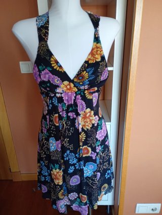 Vestido Verano Flores Talla S